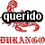 Red pixelated crab graphic with black text overlay 'querido' and red text 'DEIRANGO' below, set against white background with dark green and light gray sections.