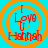Four identical circular icons with orange concentric rings on a cyan background, each displaying red text "I Love U Hannah" in a stylized font.
