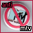 Two side-by-side pixelated images of a red prohibition symbol over a light blue and white background with 'anti' text top-left and 'mtv' text bottom-right.