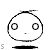 25 cartoon faces with black outlines, white backgrounds, and red mouths showing various expressions including neutral, smiling, and frowning