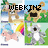 Animated buddy icon with four distinct text labels over a static background featuring a tree, grass, and sky.
