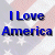 A split-screen animated contact sheet showing two frames of a buddy icon with patriotic and website branding elements.