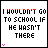 A contact sheet of 10 animated frames showing a pixelated text-based icon with rainbow-colored 'I WOULDN'T GO TO SCHOOL IF HE HASN'T THERE' text and small pink heart symbols, arranged in a 4x3 grid with one empty cell.