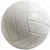 Circular grayscale icon with faint volleyball net and ball imagery, showing subtle animation of the ball's position across frames.