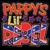 Pixelated image with red and blue text elements on a dark background, featuring stylized letters 'RIPPER' at top and 'UR' in yellow below.