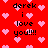 Red background with pink pixel hearts and repeated black text 'derek i love you!!!!' in a pattern