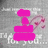 Animated pink layered shape with heart and small hearts on gray background, text 'I'm here for you...' visible.