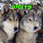 Pixelated image of two wolves with green text above them reading 'Wolfs' and 'Rule!' in a side-by-side composition.