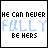 Animated sequence of text-based images showing 'HE CAN NEVER FULLY BE HERS' and 'BECAUSE HE'LL ALWAYS HAVE A PIECE OF MY HEART', with changing letter colors.