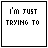 nine showing sequential text changes from 'I'm just trying to' to 'I'm just trying to protect myself', with blue heart and purple letter animations
