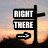 A pixelated image of a cross-shaped signpost with text against a sunset sky, showing two states: one reading "RIGHT THERE" with an arrow and another displaying "HE DIED FOR YOU."