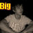 Pixelated image of a person in a light-colored shirt with hands on hips, overlaid with colored text blocks reading 'Big', 'Best', and 'Brother 33' across different sections.