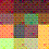 A static pixelated grid of multicolored squares arranged in horizontal bands with no discernible subject or text.