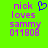 Green background with purple text reading 'nick loves sammy 011808' and a blue pixelated heart symbol above the text.