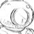 Static grayscale icon featuring abstract swirling lines and partial text fragments on a white background with pixelated edges.
