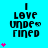 identical pixelated text icons on cyan background with animated pink hearts appearing in vertical