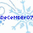 Blue pixelated text on a white background with light blue snowflake patterns, displaying date and exclamation text.