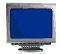 twelve computer monitor icons in various angles, some with blue screens and others grayed out against a light gray background
