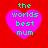 Four identical pixelated heart-shaped icons with green text on a red background, each displaying 'the worlds best mum' in a retro digital style.