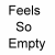 Pixelated image showing text "Feels So Empty Without" above a contact sheet with three frames of an animated icon featuring Eminem on stage behind red curtains.