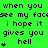 Green background with repeated pixelated text and small heart symbols arranged in a pattern