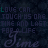 Animated icon with repeating text overlays and color shifts on a dark background, featuring stylized 'Time' lettering and partial phrases like 'LOVE CAN TOUCH US ONE TIME FOR LIFE'.