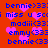 Red background with blue text and pink heart shapes repeating in a pattern