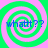 Four identical display a green and pink spiral background with blue text reading "whatt??" in each quadrant