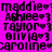 A static image with a bright pink background displays repeated names in black pixelated text, each followed by a heart symbol; yellow highlights shift across to emphasize different names