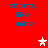 Red background with blue text 'shorty like mine' repeated four times and two star icons, one white and one pink.