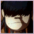 Pixelated character with dark hair and light skin showing three facial expressions in a