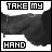 A black-and-white animated sequence showing a handshake with changing text overlays, transitioning from 'TAKE MY HAND AND WE'LL MAKE IT I PROMISE' to repeated 'I PROMISE' phrases.