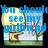 Pixelated cartoon character with yellow head and red heart-shaped chest stands in front of blue sky and pink flowers, text overlays change across frames.