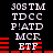 Static digital image with white text and red bars on black background, displaying repeated patterns of alphanumeric strings.