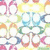 A four- displays distinct visual elements: a colorful patterned background, a monochrome interlocking logo design, and a pink double-C emblem with partial text above it