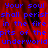 Blue text on a red background reads 'Your soul shall persist in the fire pits of the underworld' with a gray rectangular area on the right side.