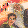 nine identical shows a cartoon-style illustration of two figures with text 'HP HBP' in the top-left corner, each displaying the same static image
