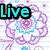 Six distinct buddy icon designs arranged in a , each featuring the words Live, Love, or Laugh with unique visual styles and color schemes