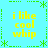A static image with a light blue background featuring four identical text blocks arranged in a , each displaying 'i like cool whip' in yellow pixelated font surrounded by green dotted and dashed lines forming a border