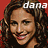 six shows a person with brown curly hair and red background, each displaying the word 'dana' in white text above the head