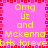 Pixelated text on a pink background with red border, displaying 'Omg Liz and Mckenna bffs forever' in yellow letters.