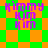 Pixelated purple text 'Kimmy', 'Kjm', and 'Kim' on green-orange checkered background with diamond-shaped orange
