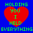 A 4-frame animated contact sheet showing a red heart with green text on blue background, where the heart's top edge changes shape across frames.