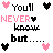 Animated contact sheet of a 48x48 pixel buddy icon showing sequential text and heart animations with pink, black, and white color scheme.