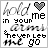 Animated contact sheet showing two frames of a pixel art buddy icon with text and heart symbol, displaying subtle animation changes in the 'hold' script and heart color.