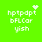 Green background with white pixelated text and animated symbols above it. Four identical static frames show the same layout of text and symbol variations.