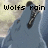 A blue wolf-like creature howls against a blurred background with text reading 'Wolfs Rain' above it.