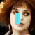 A pixelated image of a person with brown hair and a green rectangle over the eye, next to a red heart with 'Heart' text and a 'Twilight' group image.
