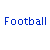 Static image of a soccer ball icon surrounded by text in blue and green fonts on gray background.