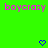 Green background with repeated pink 'boycrazy' text and blue pixel hearts, some hearts changing from hollow to filled states.